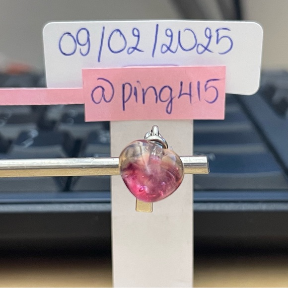 Pandora Potion heart pink Murano dangle - Picture 11 of 16